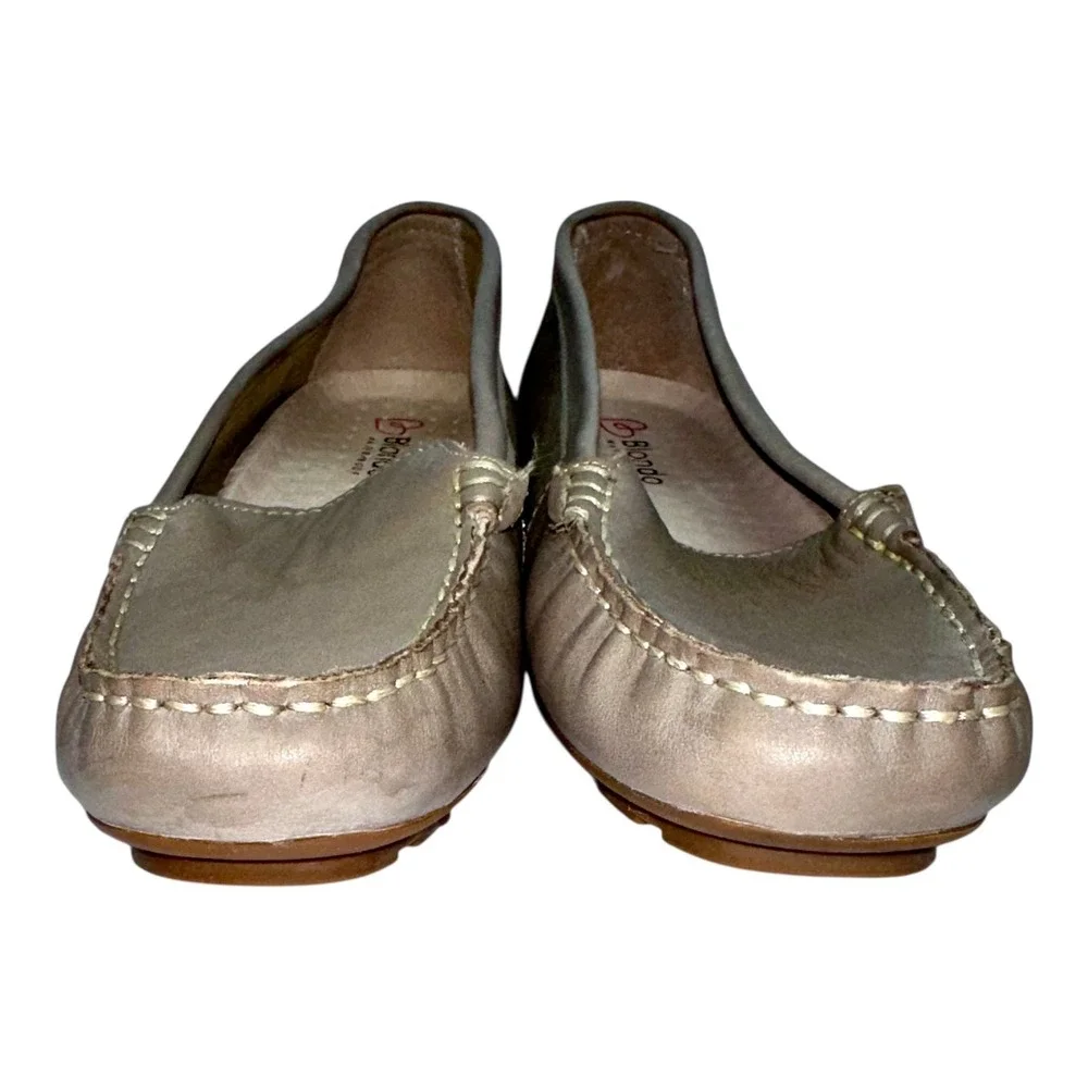 BLONDO Dale Women's Leather Flats Shoes Driving Loafers US 9M Waterproof Comfort